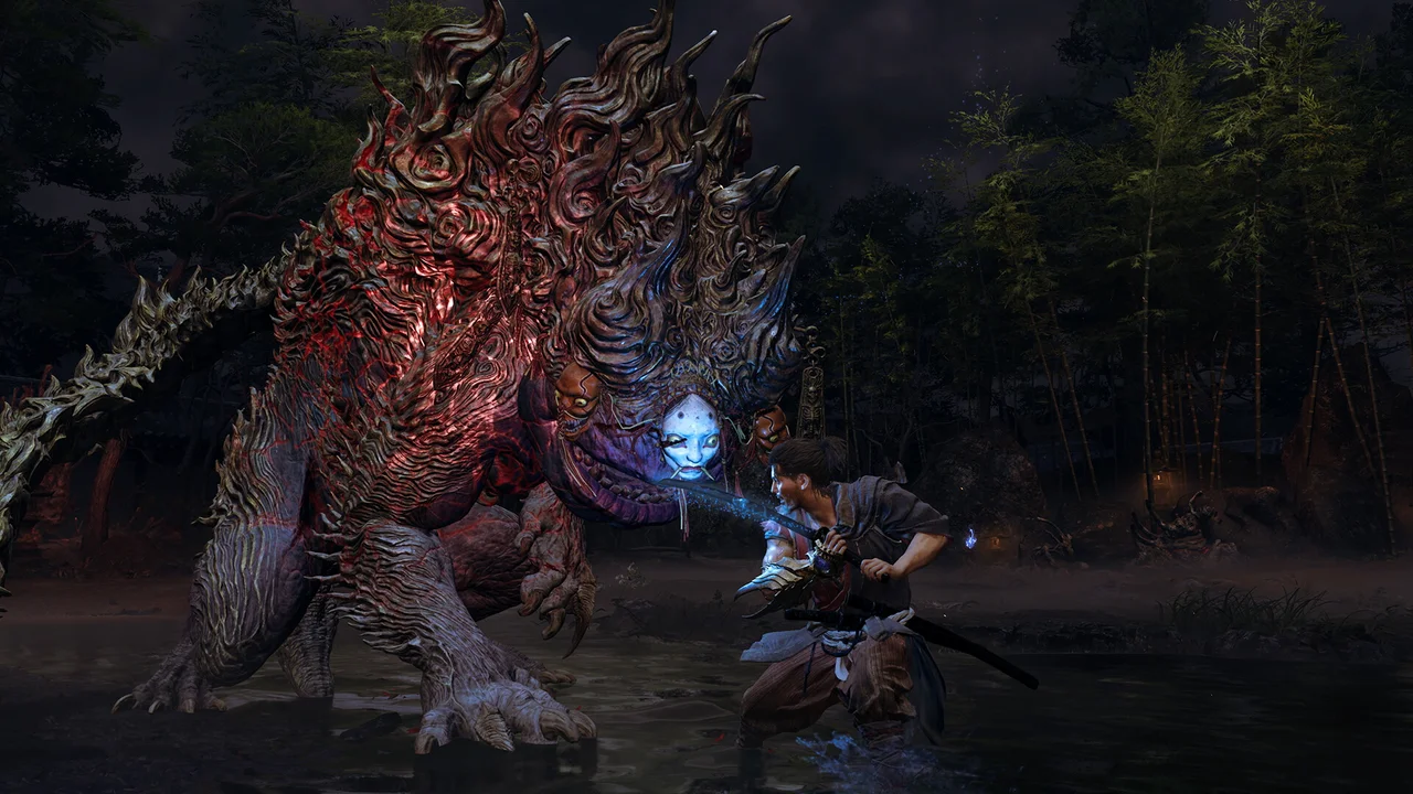 Nue beast boss encounter at Kiyomizu